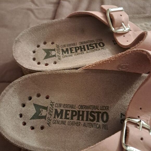 Mephisto Sandals Women's 37 7 Helen Braided Twist Gladiator Leather Comfort - Picture 5 of 10